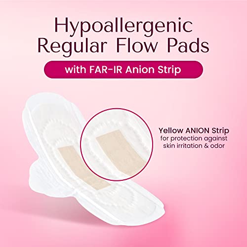 Hypoallergenic-Regular-Flow-Pads-with-FAR-IR-Anion-Strip-Super-Absorbent-Breathable-Vegan-and-Eco-Certified-Ultra-Thin-with-Wings-Count-90-Regular