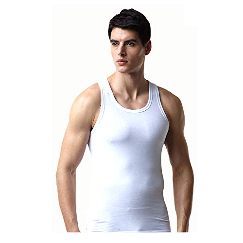 Try Men's Premium Basic Running Sleeveless Shirts 100% Cotton Multi Pack