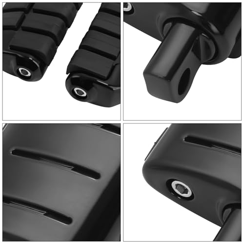 XMT-MOTOR Fußrasten Motorrad 10mm Stoßfeste Trittbrett Pedal Kompatibel mit Harley Road King Sportster xl 883 xl 1200