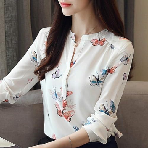 Image of ROYALICA Women Tops Womens Regular Fit Striped White Colour Cotton Blend Casual Shirt