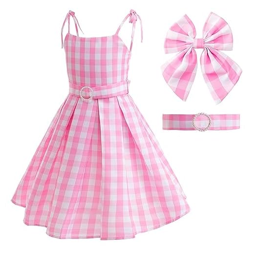 Atorcher Disfraz rosa para mujer, disfraz de película, cosplay, para niñas pequeñas, disfraz de Halloween