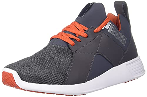 Puma men Zod Runner NM Asphalt-Pureed Pumpkin-Silver Running Shoe - 10 UK (37079010)