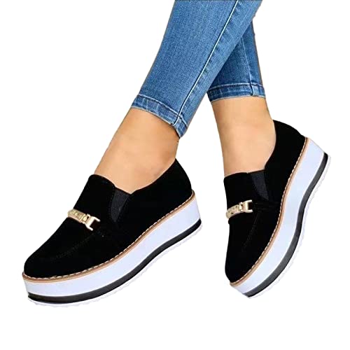 MJGkhiy Zapatillas de mujer Oferta Zapatillas Casual Cómodas Jogging Sneaker Casual Fitness Mesh Zapatos Respirable Trekking Zapatos Transpirables Zapatos Voleibol Mujer Zapatillas Mujer Zapatillas