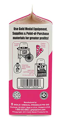 Gold Medal 3208 Bubble Gum Flossugar, 3.25 lb Carton - Thumbnail 3