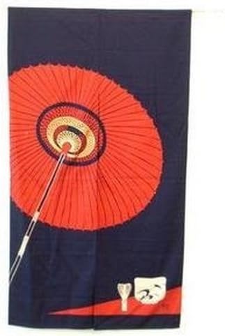 JapanBargain S-2711 Japanese Parasol Noreen Doorway Curtain Tea Ceremony