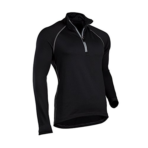 ColdPruf Men's Quest Performance Activewear Quarter Zip Mock Neck Top