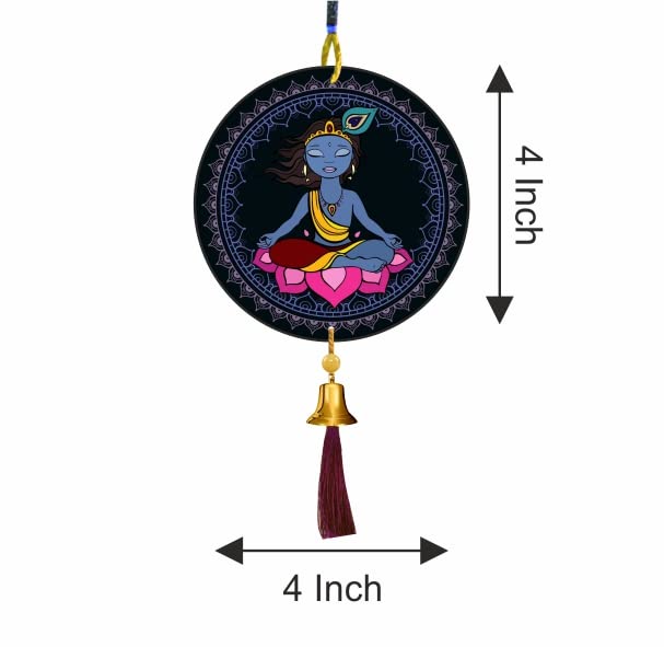Nupur Studios “Lord Krishna” Hanging for Cars/Hangings for Positive Vibes/Decoration/Peace Charm/Car Accessories 2