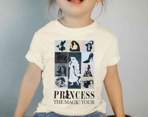 Image of Princess Shirts Toddler Girl Magic Kingdom Kid Shirt Girls Trip Tee Holiday Magical Castle Vacation Short Sleeve Tops
