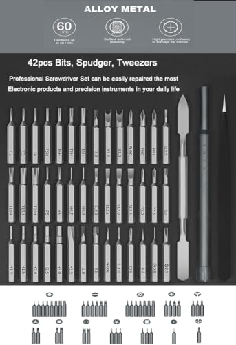 Image of GTC 46 in 1 Magnetic Screwdriver Tool Kit Set with S2 Bits & Extension Rod, for Camera, Laptop, Phone, Maintenance (MS-687) (4)