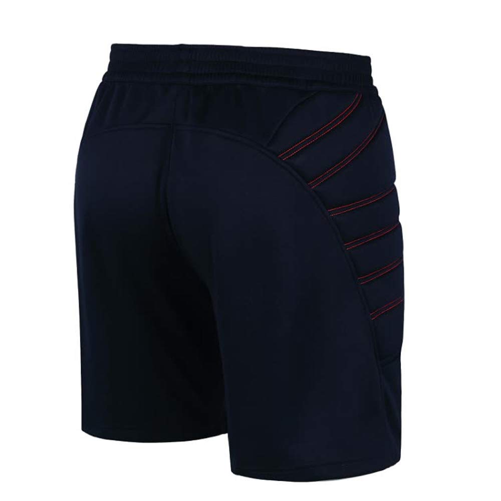 KELME - Juego de pantalones cortos y calcetines acolchados para portero, S, Azul oscuro/ anaranjado