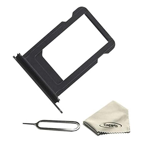 Ewparts Replacement Part for Iphone X Sim Card Tray Black Sim Card Trat Slot for iphone X SIM Tray Black with Opening Tools Cover