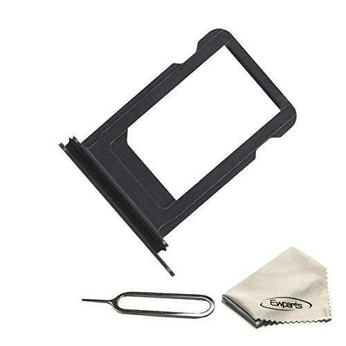 Ewparts Replacement Part for iPhone X Sim Card Tray Black Sim Card Trat Slot for iPhone X SIM Tray Black with Opening Tools