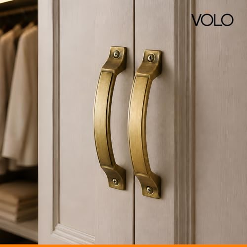 Image of VOLO Antique Finish Door and Window Handle for Home, Kitchen, and Office Doors - Cabinet and Window Handle (Model: R-137) (Pack of 2, 96MM (4 Inch))