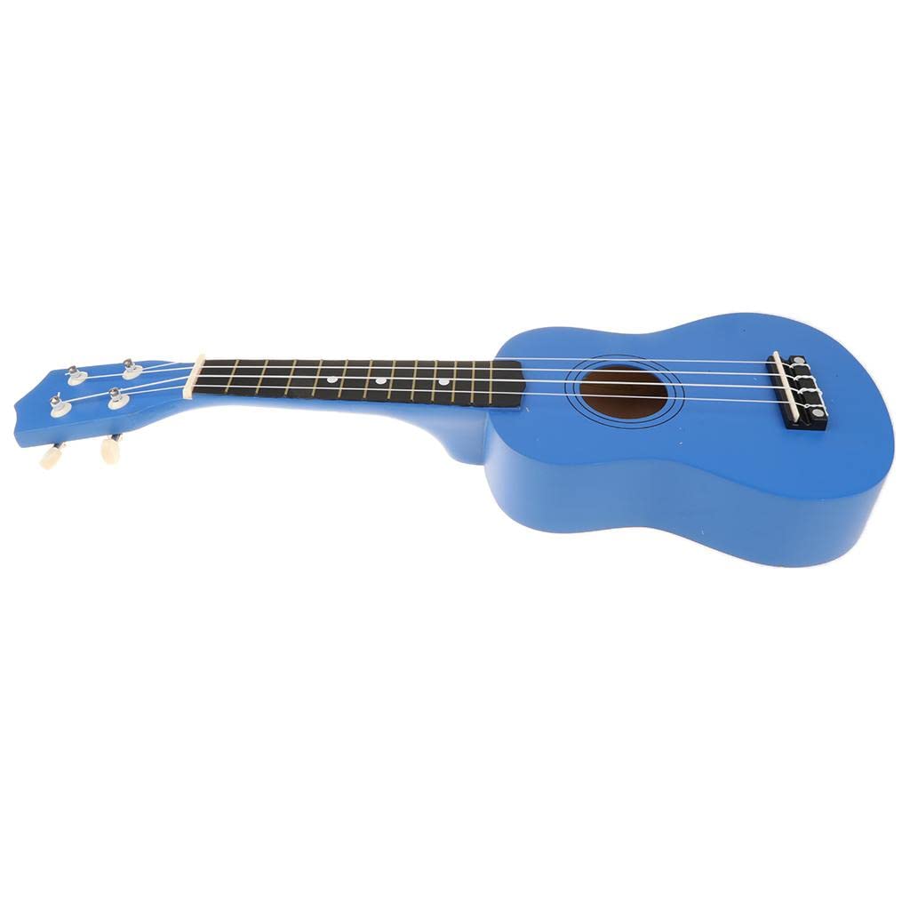 Ukulele Strumento Musicale Mini Chitarra 4 Corde Legno Accordabile in Nylon Adatto a Bambini Principianti Adulti Regalo Strumenti Musicali, Blu Scuro