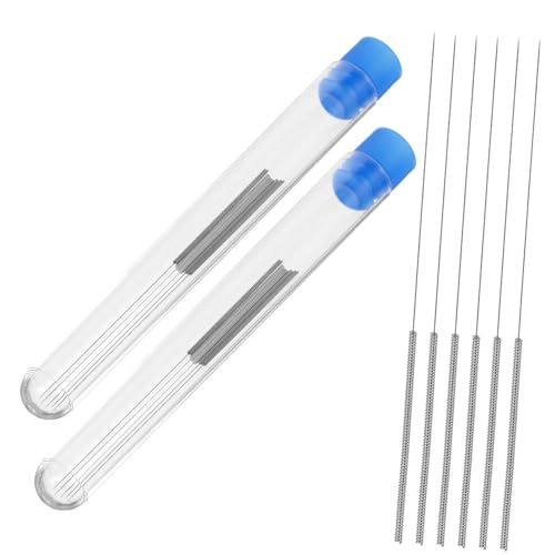 Hohopeti 25pcs Printer Nozzle Cleaning Needles for Printer Stainless Steel Cleaning Needle Kit for Printing Maintenance