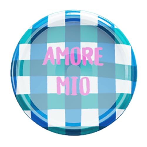 ONONEXPRESS –82 mm Metal Spare Lids For Pickle and Larger Jars/Multipurpose (Twist Off Lid) (10, Amore Mio Blue)