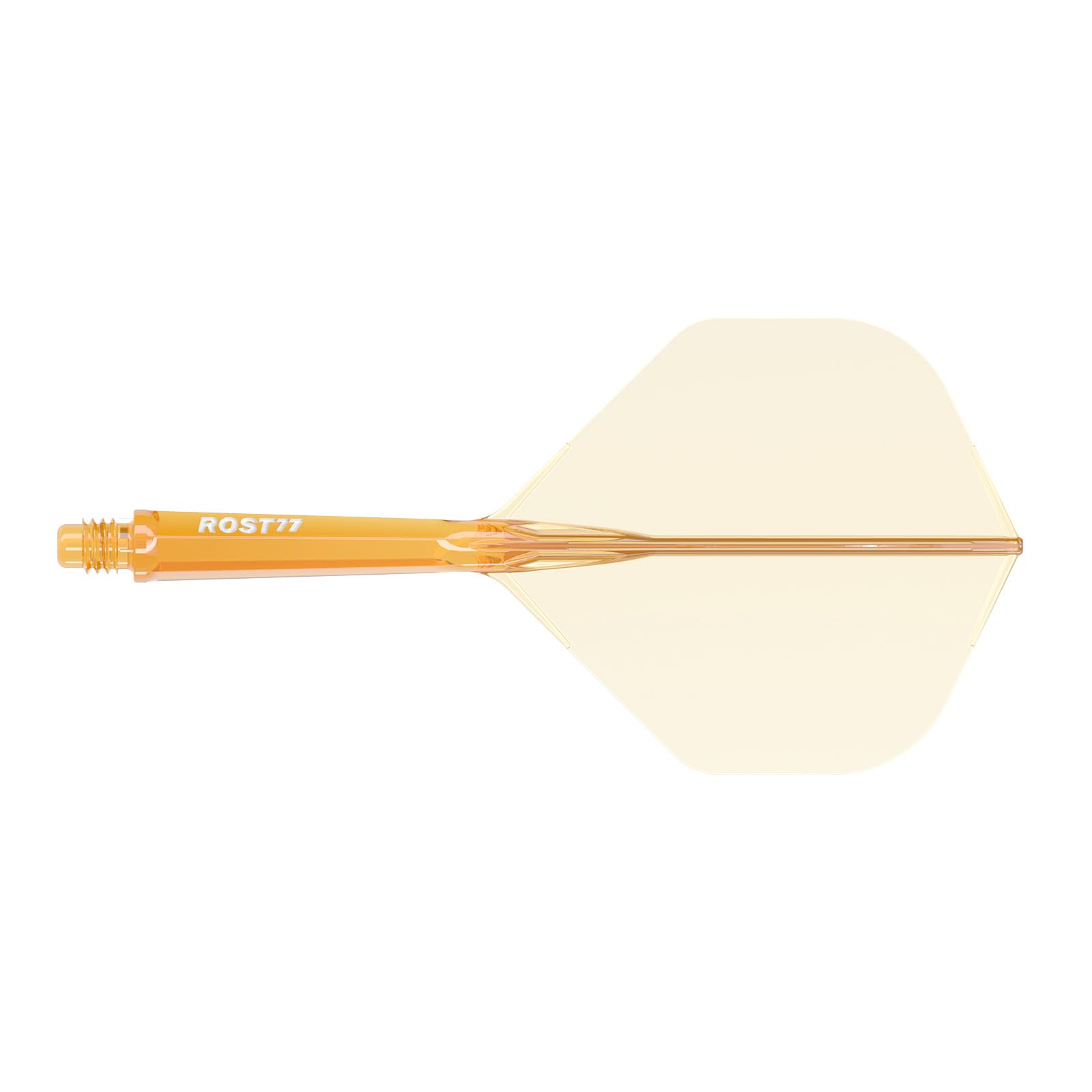 CUESOUL ROST 77 Integrated Dart Shaft and Flight,Big Standard Shape,Set of 3(clear color series)