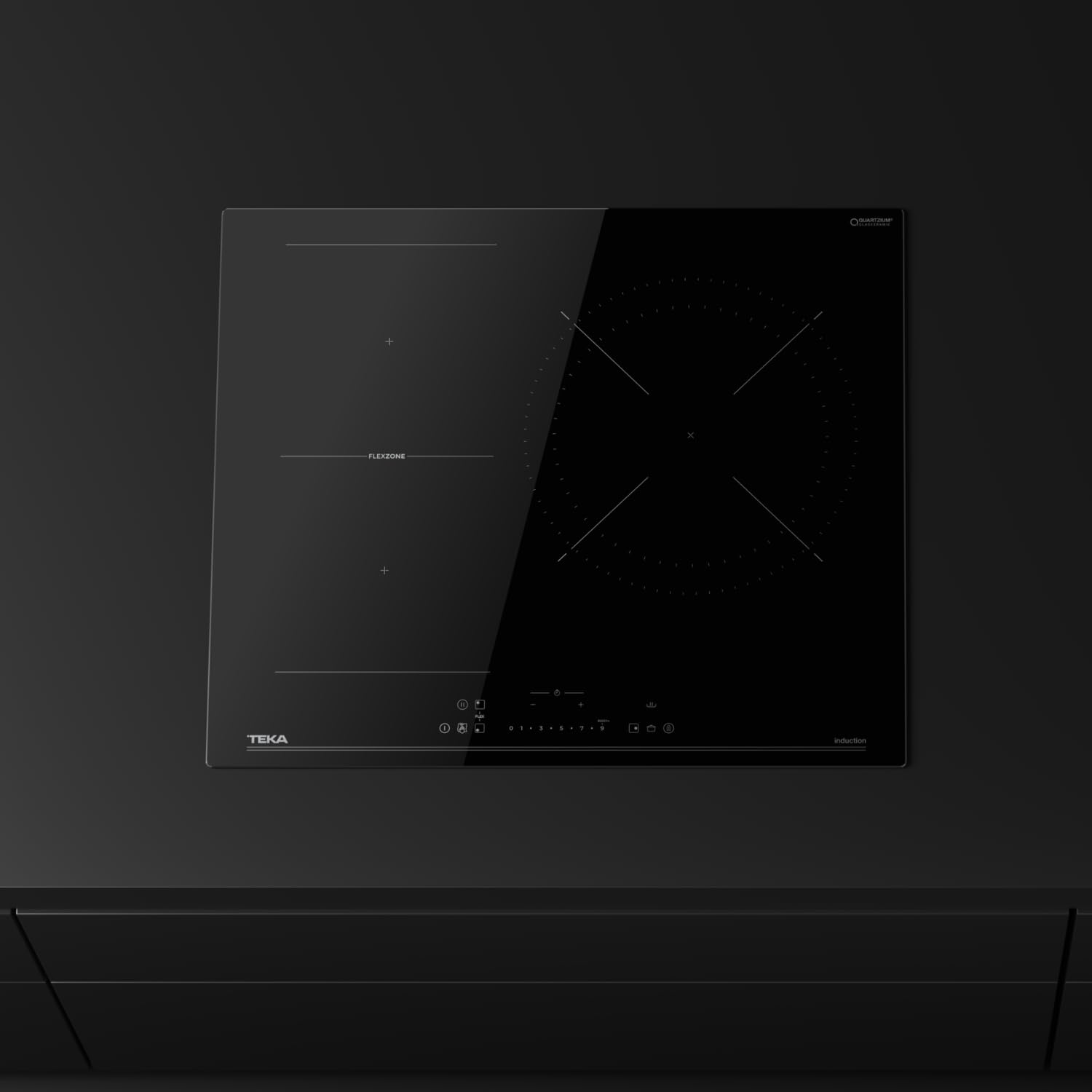 TEKA Placa Inducción 60 cm, 3 Zonas de Cocinado, Touch Control Multislider