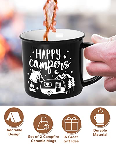 Nefelibata Camping Coffee Mug Christmas Gifts Camping Tea Cups Travel Drinking Mugs For Couples, Ceramic Mug His And Hers Anniversary Present Gifts Set Of 2 #TOP3