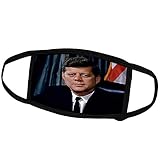 3dRose Face Mask Small, President John F. Kennedy (1961)