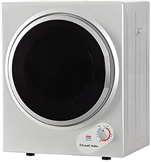Russell Hobbs RH3VTD800S Silver 2.5kg Compact Mini Vented Tumble Dryer, Portable, Freestanding Table top Dryer with 3 Heat Settings small