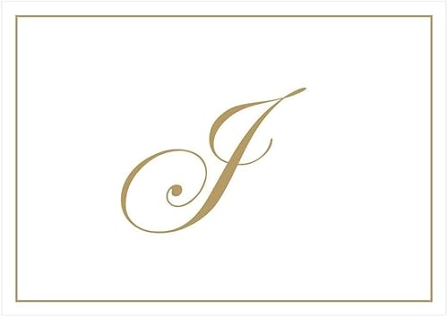 Miniatura 8 de Caspari Tarjetas de notas en caja con iniciales en relieve en letra V, 16 tarjetas y sobres