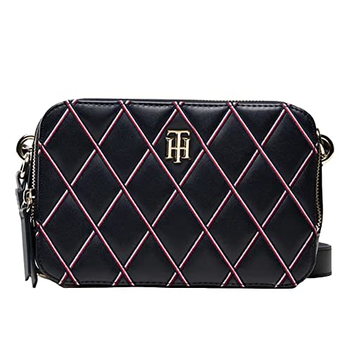 Clutch bandoulière Femme aux finitions dorées iconiques