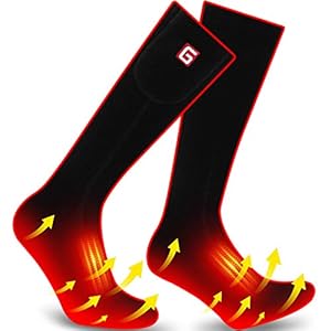 Heated Scoks Winter Electric Rechargeable 3 Heating Settings Thermal Sock for Men and Women