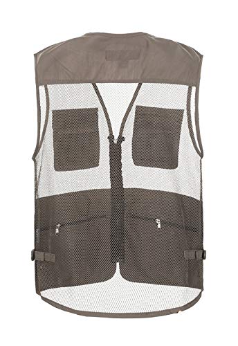 Image of Hbufnha Mens Mesh Lightweight Vest Outdoor Work Fishing Hunting Extra Pockets Vest