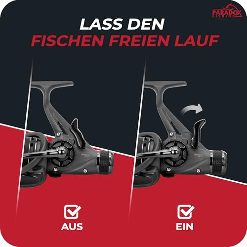 Paradox Fishing Runner Freilaufrolle 3000 - Angelrolle Feederrolle Angelrollen Angel Rolle