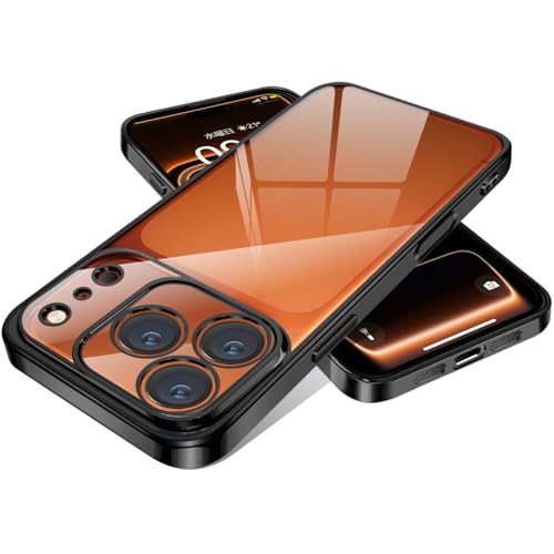 Rusinaione �P�[�X �p�� iPhone 17 Pro �N���A �J�o�[ �ϏՌ� ���^ �ČRMIL�K�i tpu �J�o�[ �l�C(�u���b�N)