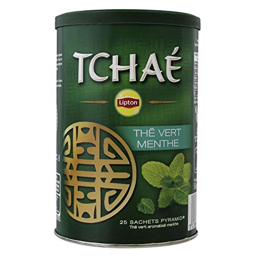 Lipton - Thé Vert Menthe Tchaé 50G - Lot De 5 - Livraison Rapide en France - Prix Par Lot