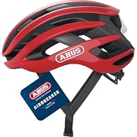 ABUS Rennradhelm AirBreaker - High-End Fahrradhelm für den professionellen Radsport - für Jugendliche und Erwachsene - Helm für Damen und Herren - Rot, Größe L – Ansicht 1