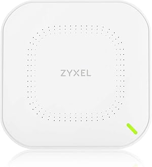 Zyxel WiFi 5 AC1200 W2 Wireless Gigabit Business Access Point | Mesh, Seamless Roaming, Captive Portal | WPA3 Security | NebulaFlex Hybrid Cloud| POE or AC Powered | AC Adapter Included | NWA1123ACv3