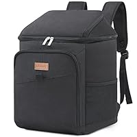 Lifewit 32L 34 Dosen isolierte Kühltasche, Große kühlrucksack, auslaufsichere tragbare Lunchtasche, weiche Kühlbox für Outdoor, Picknick, Strand, BBQ, Camping, Reisen, Familie, Schwarz