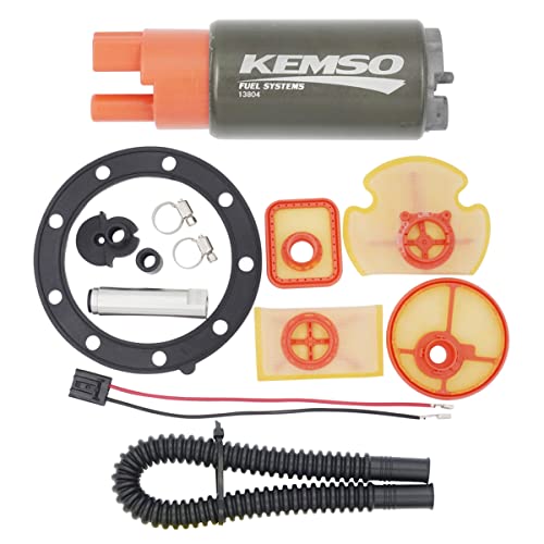 Image of KEMSO 13804 Intank Fuel Pump for Sea-Doo /SeaDoo DI GTX RX LRV 3D (1998-2007) / XP /LRV DI (2002-2004) / GTI GSX GTX RFI LE 4Tec 130 155 800 (1998-2005) / GTI /RXP /RXT /Wake PRO /Spark /GTR (2008-2021)