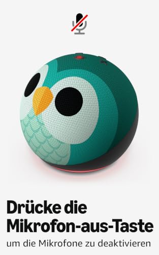 Echo Dot Kids (Neueste Generation) | Smarter WLAN- und Bluetooth-Lautsprecher | 1 Jahr Amazon Kids+ inklusive | Eulen-Design… – Ansicht 8