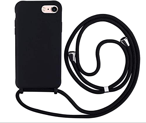 xingting EU Collana Porta Cellulare Compatibile con Custodia per iPhone 12 mini(5.4inch)-Custodia da Collo per Smartphone,Cover con Cordoncino da Indossare-Nero