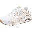 White and Multi Metallic Heart Print Durabuck