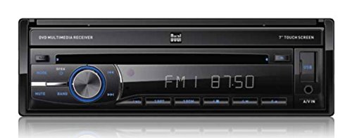 Dual Electronics DV704i Multimedia 7 inch Digital TFT Touchscreen Single DIN Car Stereo