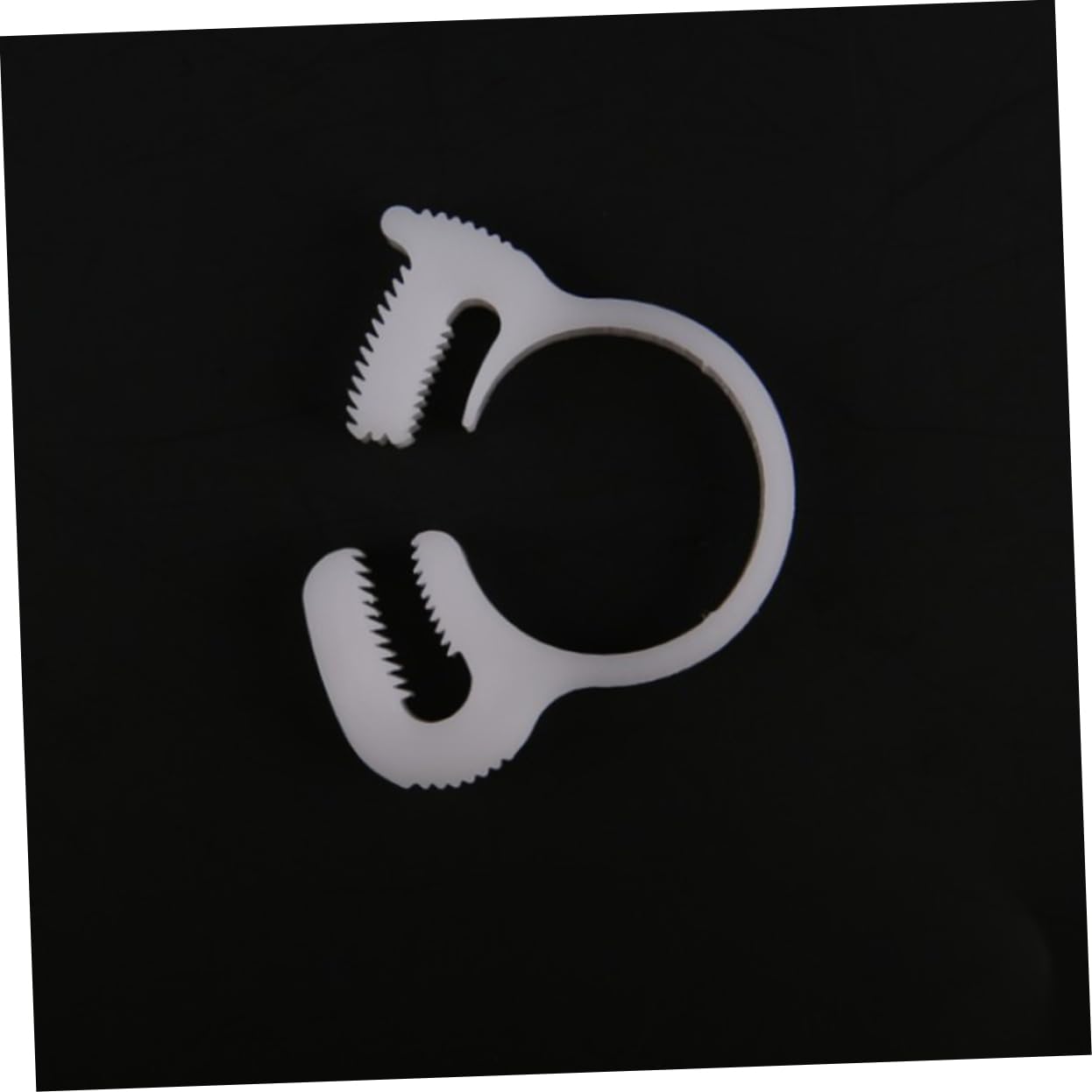 PRETYZOOM 10 Pcs Feed Tube Throat Hose Clips Hose Adapter Hose Clamps Hose Tube Clip Hose Attachment Clamp White