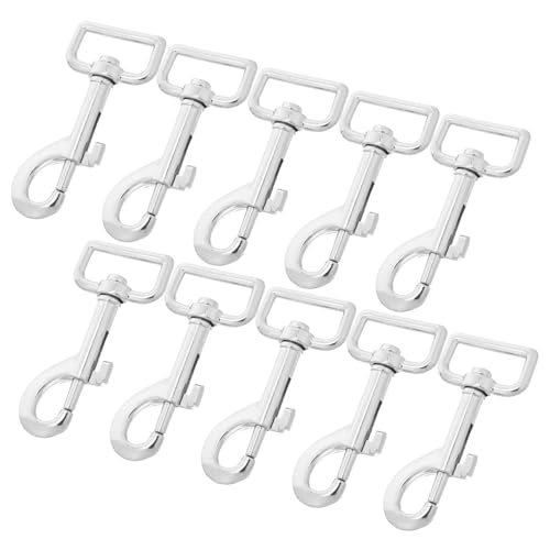 DOITOOL 10 Piezas Mosquetones para Correa de Perro Resistente y Duradero Liberación Rápida Reemplazo para Collares y Arneses Accesorios para Mascotas Uso Múltiple