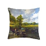 The Hay Wain John Constable Romanticism Landscape Art Throw Pillow