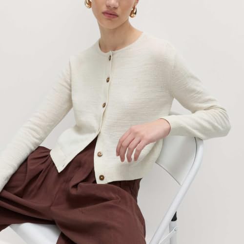 Image of Marks & Spencer Cotton Rich Button Through Cropped Cardigan
