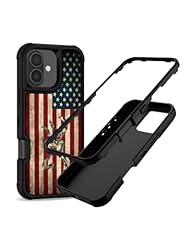 Camo Leaf Deer American Flag