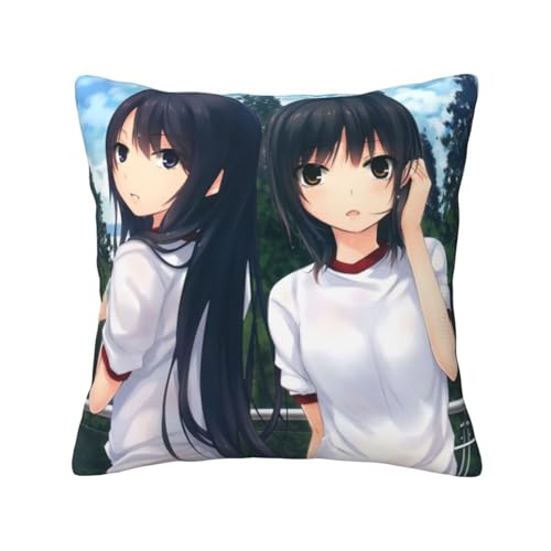 珈琲貴族 (22) ッションカバー 抱き枕カバー 装飾枕カバー 座布団カバー グッズ ギフト アニメグッズ 着脱簡単 洗える ソファ背当て 両面プリント かわいい おしゃれ 車やソファー 45x45cm