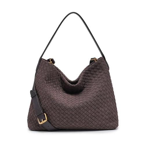 Bolso Tote Trenzado de Gamuza para Mujer Grande miniatura 1