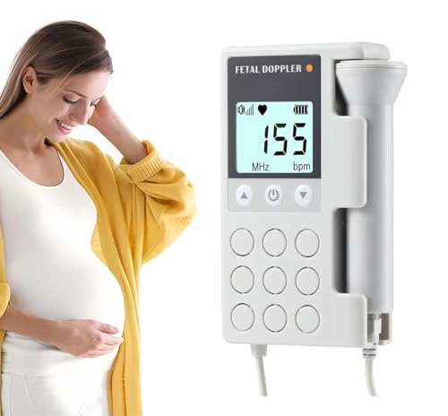 doppler fetal monitor heartbeat pregnancy accessories portable fetal doppler monitor heartbeat easy to use at home-m5