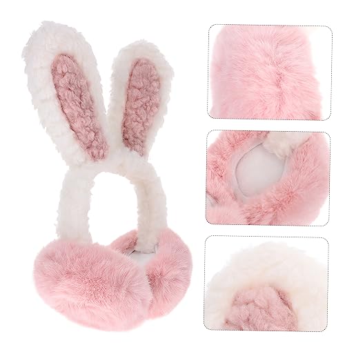 Cute Bunny Ear Muffs for Comfortable Winter Outdoor Ear Warmers Lightweight Design for Ice Skating Snowboarding More for Little Ones4