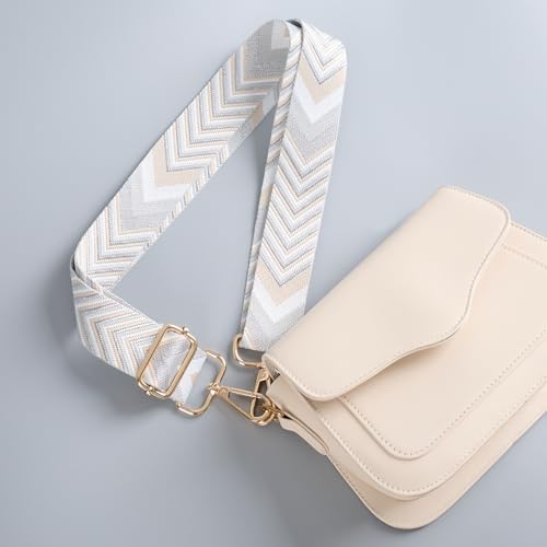 Image of chushui Metallic Thread Purse Strap for Women, Woven Replacement Bag Strap